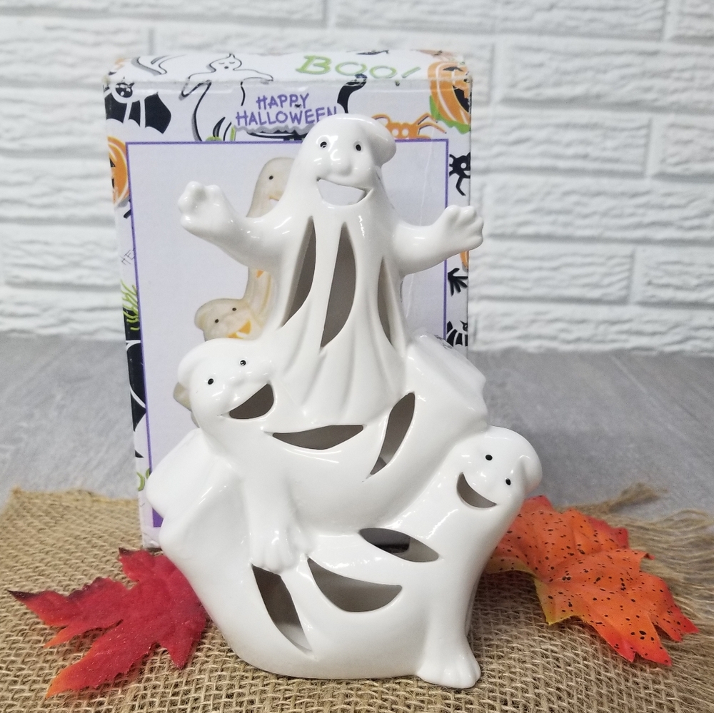 Ghost Figures Tea Light Holder